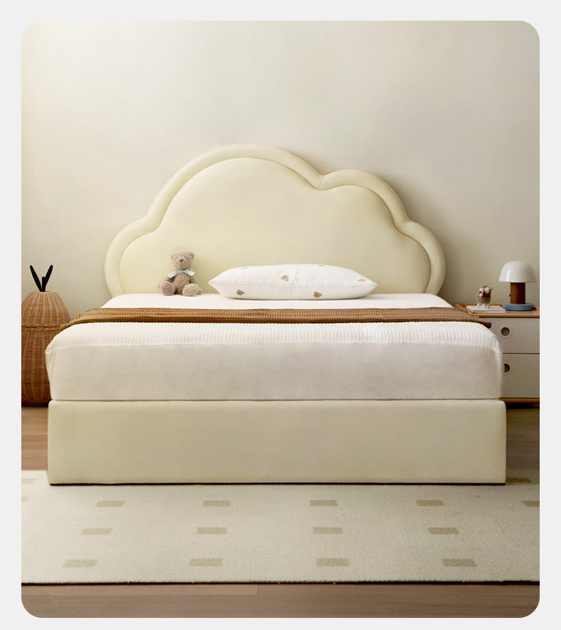 Organic Leather Kids Bed – Premium Handmade Toddler Bed for Safe & Comfortable Sleep – Perfect for Nursery, Bedroom & Daycare