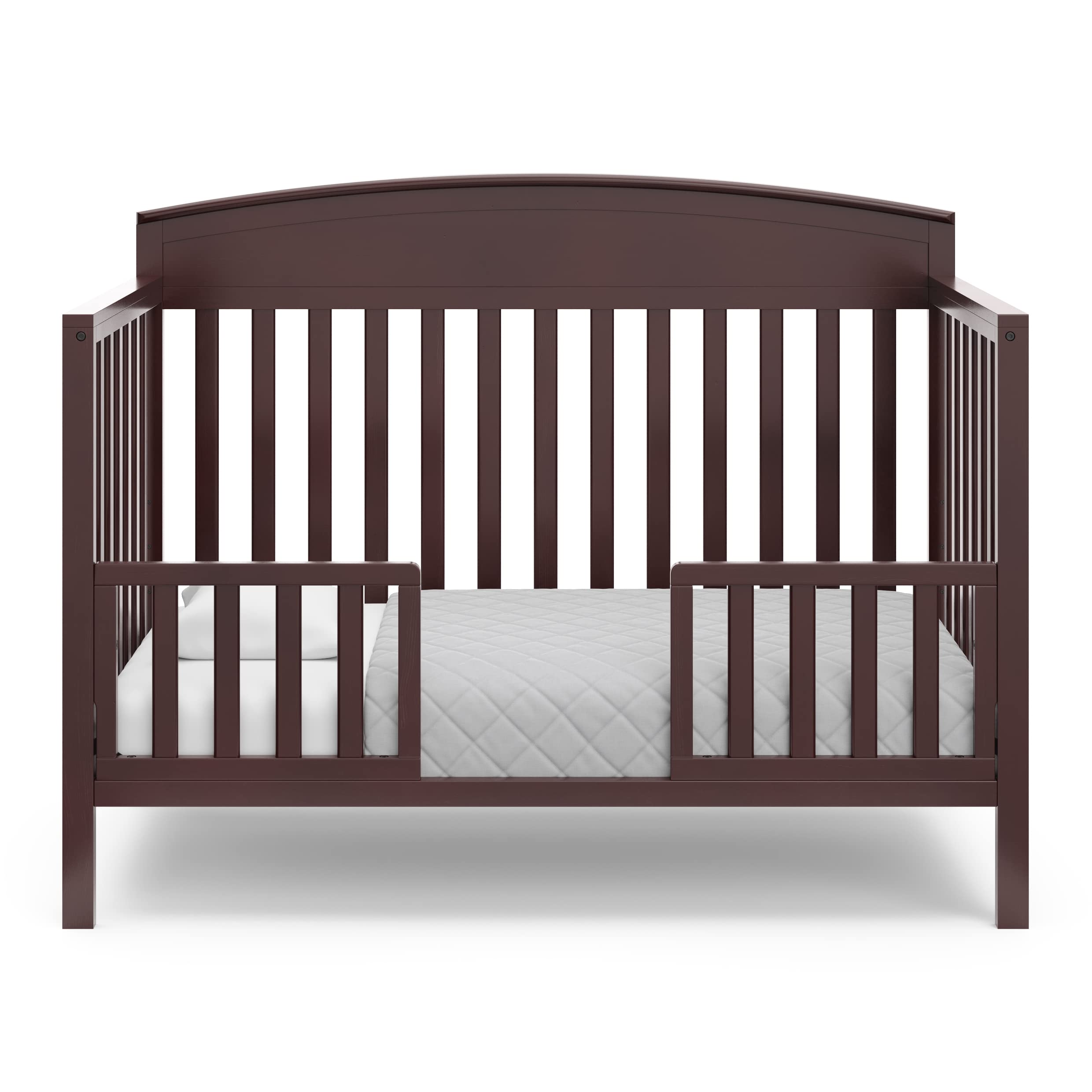 Graco Benton 5-in-1 Convertible Crib in Espresso - GREENGUARD Gold Certified Baby Crib to Toddler Bed, Daybed & Full Size Bed Conversion | Fits Standard Crib Mattress | Perfect for Nursery, Bedroom & Guest Room