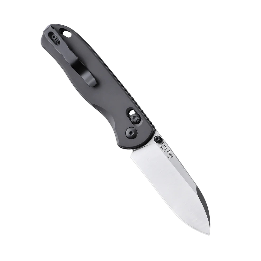 Kizer V3619C1 Vanguard Drop Bear Folding Knife - S35VN Steel Satin Drop Point Blade & GM Aluminum Handles - EDC Pocket Knife for Camping, Hiking, and Outdoor Survival