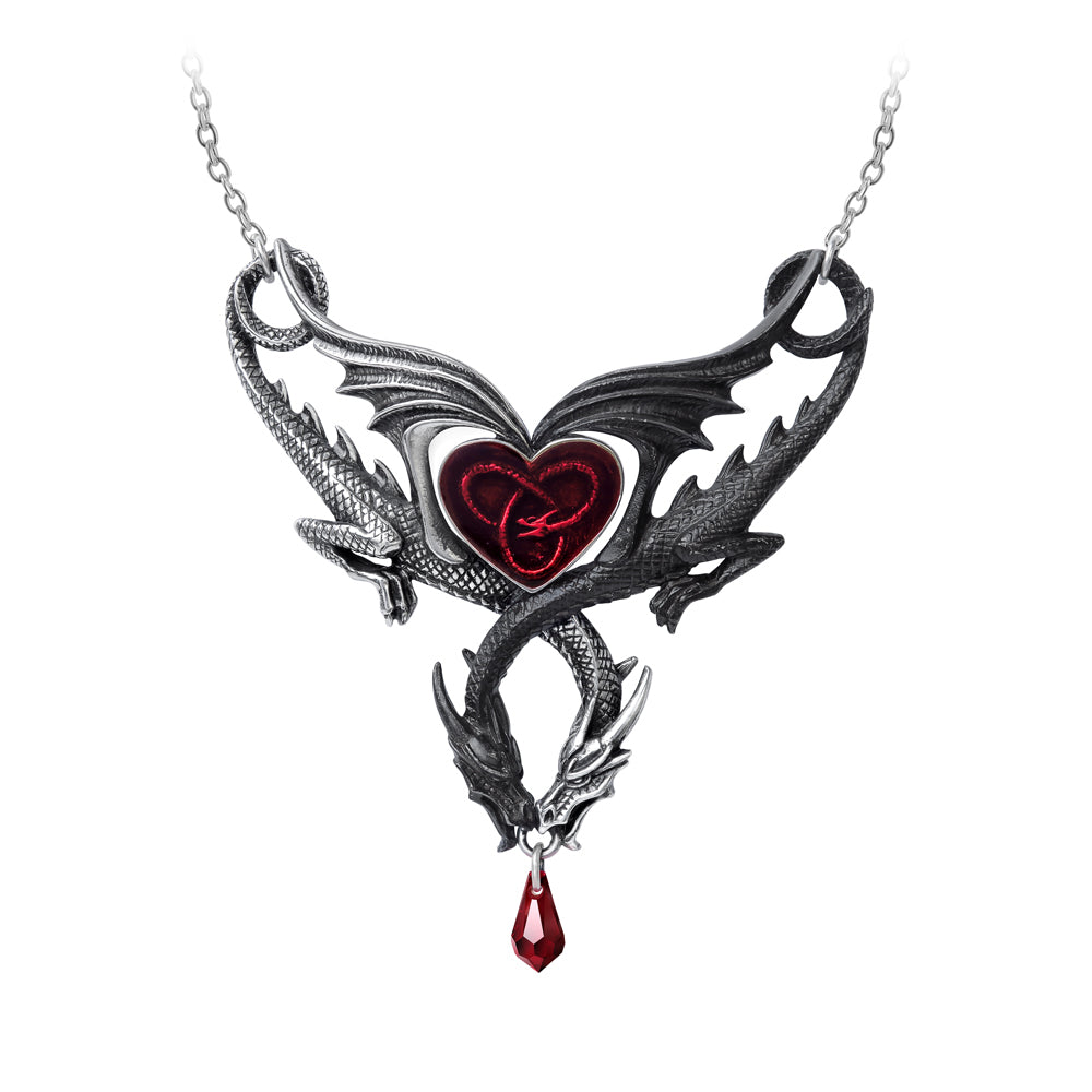 Attractive Dragon Necklace for Women - Unique Opposite Dragon Pendant Jewelry Gift for Her - Perfect for Parties, Date Nights & Special Occasions