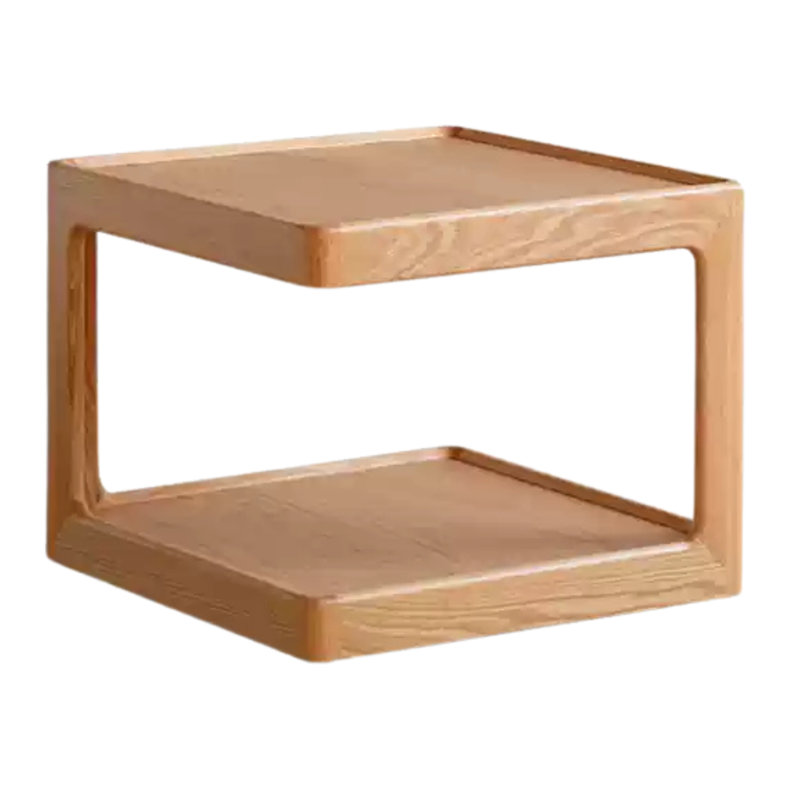 Premium Oak Solid Wood Square Coffee Table - Modern Living Room Furniture for Home Decor & Relaxation
