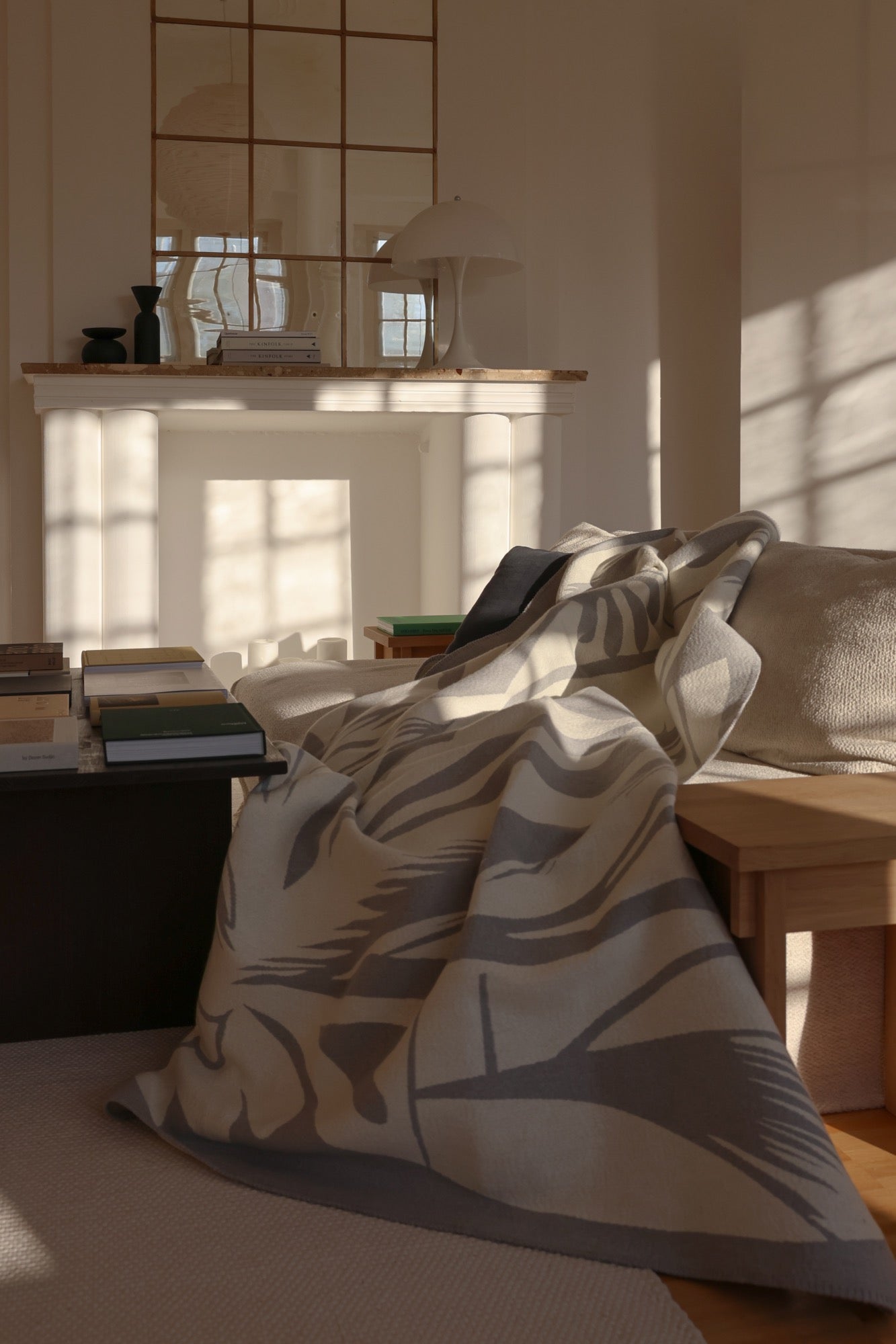 Lino Throw Blanket in Mellow Yellow - Soft & Cozy Knit Throw for Couch, Bed, or Outdoor Use