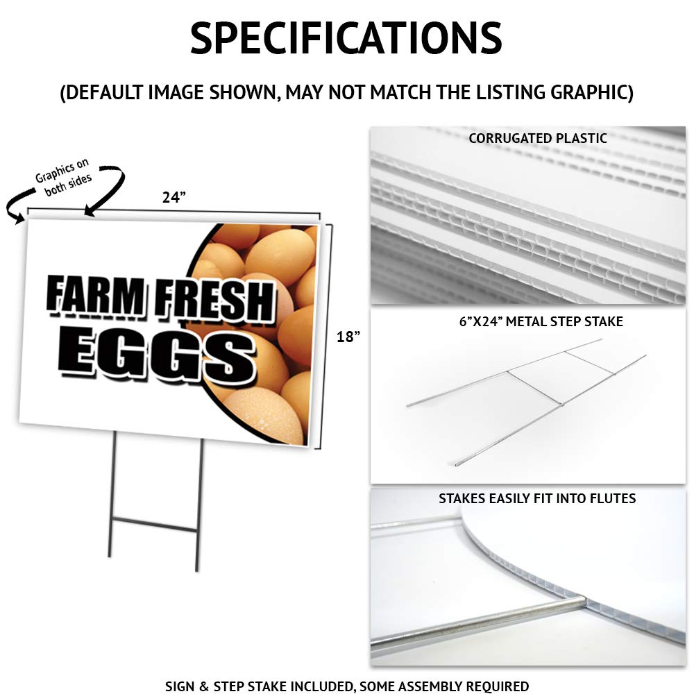 Premium 18x24 Inch Double-Sided Pickle Chips Yard Sign with Stake - Durable Outdoor Advertising for Businesses, Events & Sports - Made in USA - Perfect for Storefronts, Tailgating & Brand Promotion