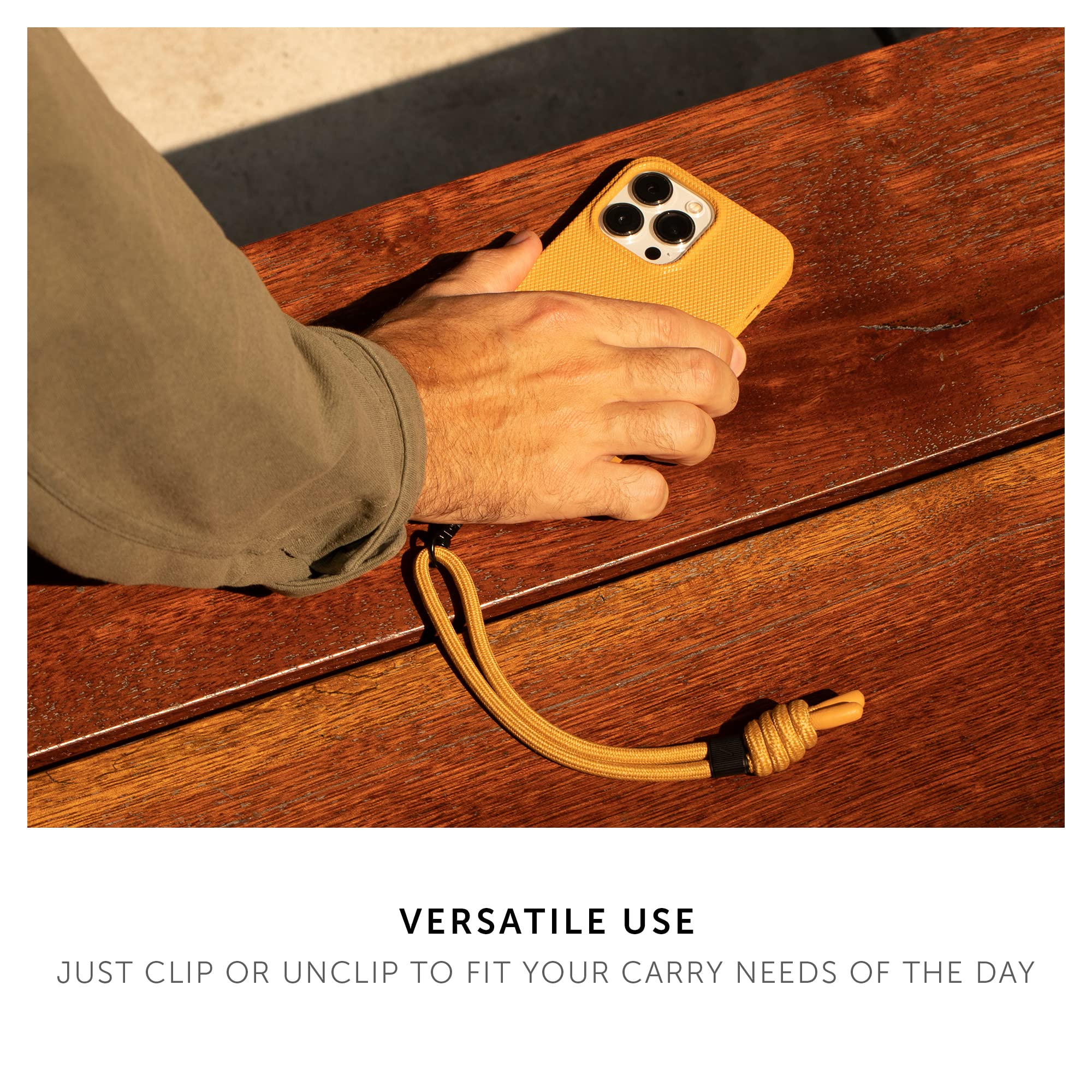 Native Union Universal Wrist Sling – Adjustable & Detachable Phone Strap – Eco-Friendly 100% rPET Recycled Polyester – Compatible with iPhone, Samsung & All Smartphones (Sage Green) – Perfect for Hiking, Travel & Everyday Phone Security