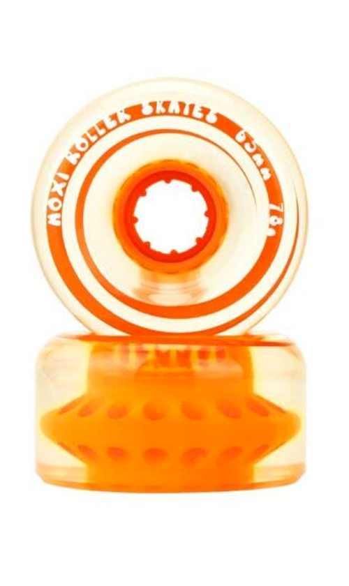 Moxi Gummy Wheels 78a 4pk Orange - Premium Skateboard Wheels for Smooth Ride - Perfect for Outdoor Skating, Park Cruising & Longboard Dancing