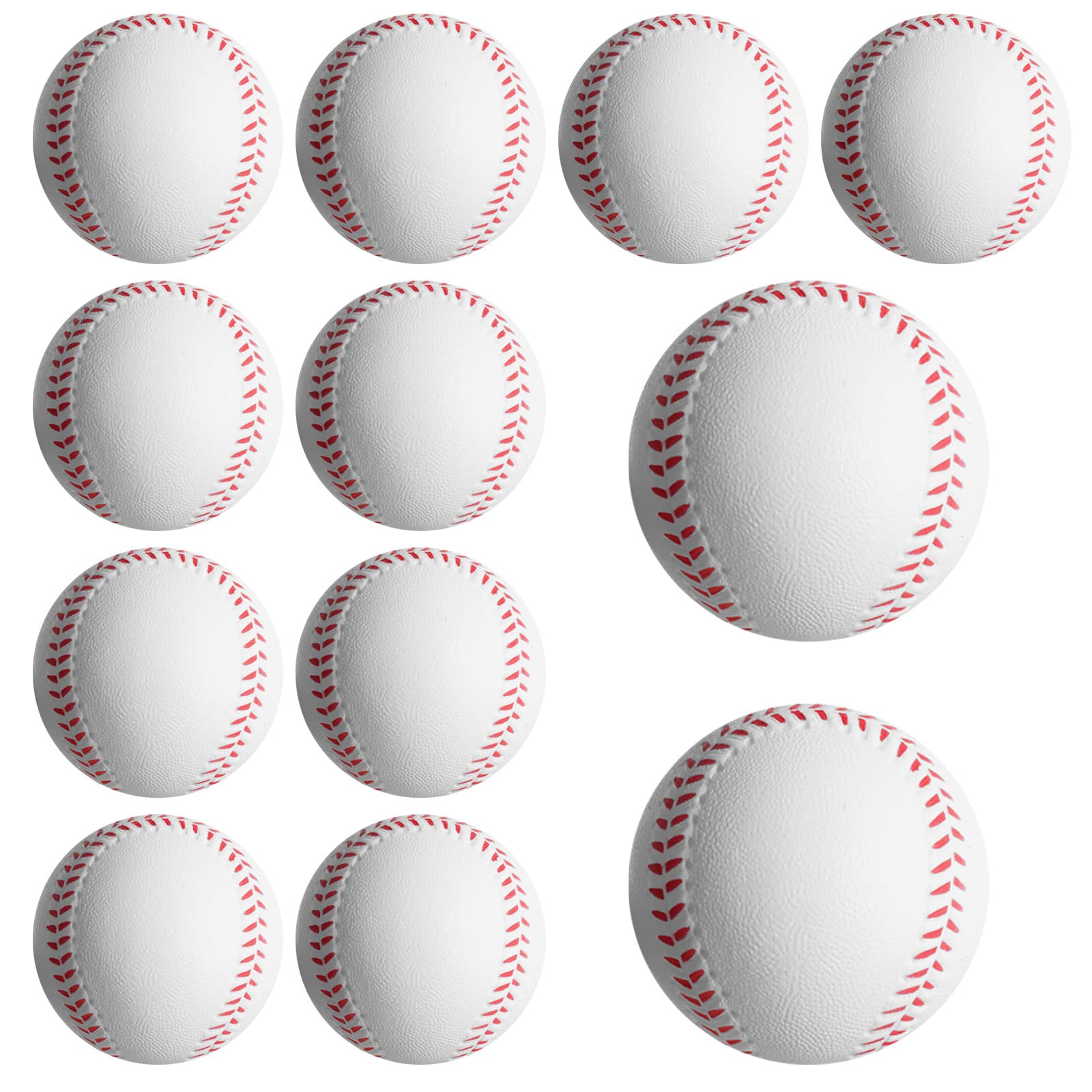 12 Pack Soft Foam Baseballs for Kids - Safe Training Baseballs for Throwing, Catching & Batting Practice | Perfect for Backyard Games, Little League Training & Indoor Baseball Practice