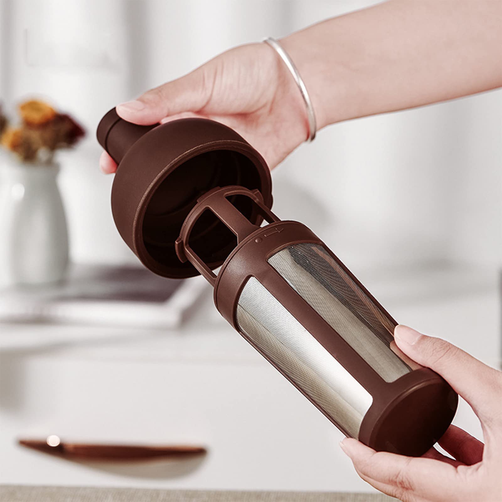Premium 1000ML Cold Brew Coffee Maker - Glass & Silicone Iced Coffee Pot for Espresso, Tea, and Cold Brew | Perfect for Home, Office & Outdoor Use
