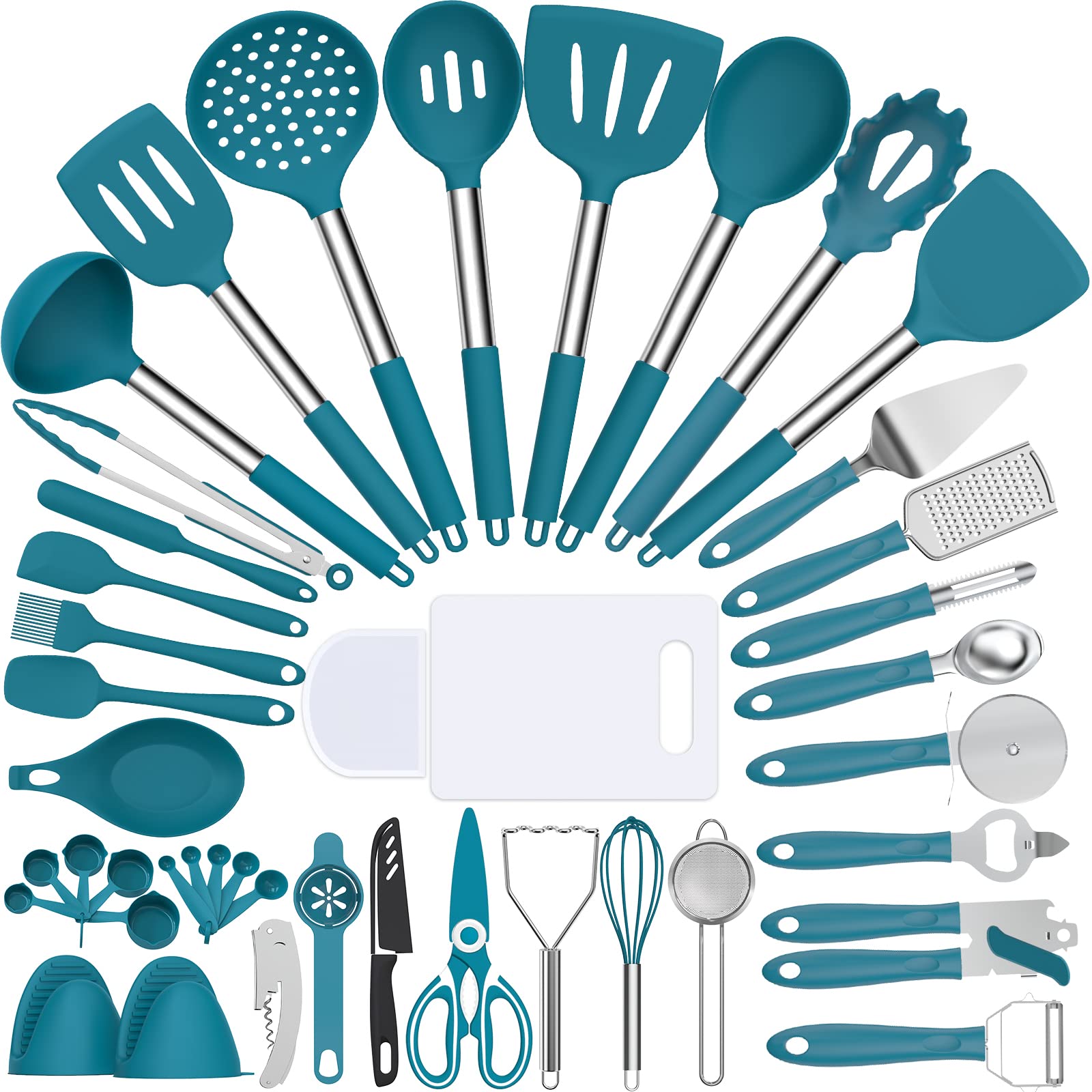 **Umite Chef 43-Piece Silicone Kitchen Utensils Set - Nonstick Cookware Safe, Heat-Resistant Cooking Tools for Baking, Stirring & Serving - Perfect for Home Chefs & Professional Kitchens**