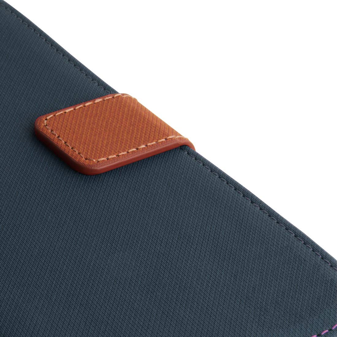 Galaxy S20 Wallet Case with Card Slot & Stand - Navy Blue/Brown for Work & Travel