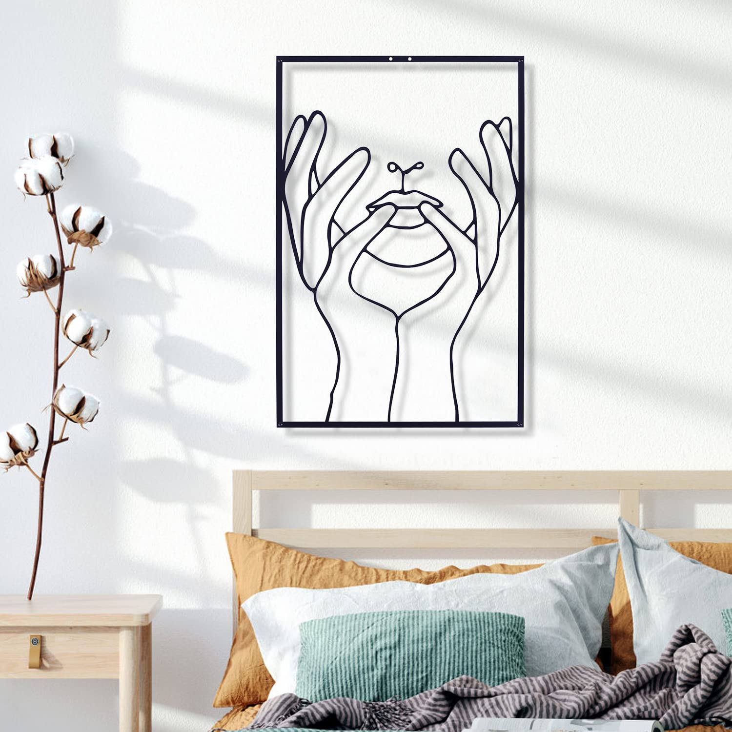 Minimalist Metal Wall Art Decor - 17.7