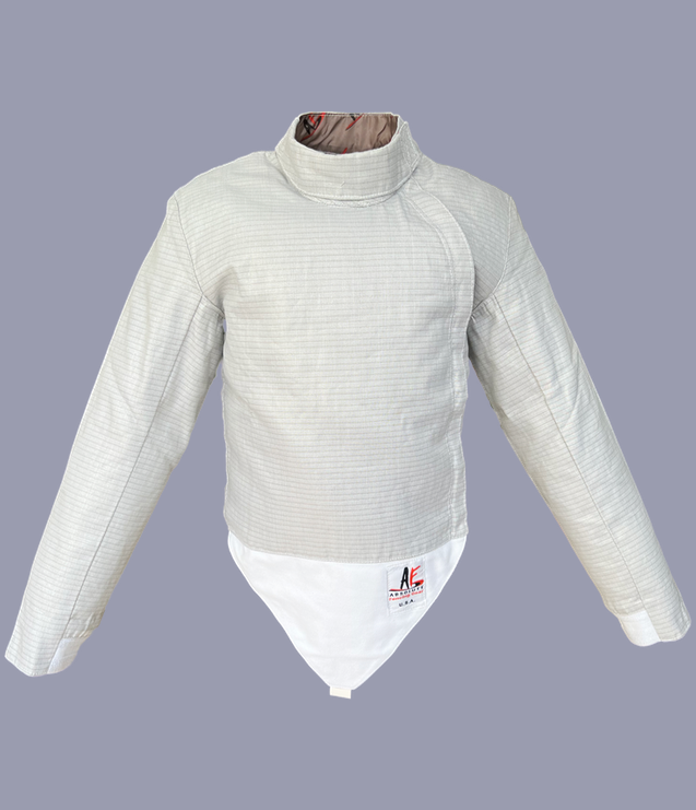AF Men's Front Zip Sabre Lame Fencing Jacket - Lightweight & Durable for Competitive Fencing - Perfect for Training and Tournaments