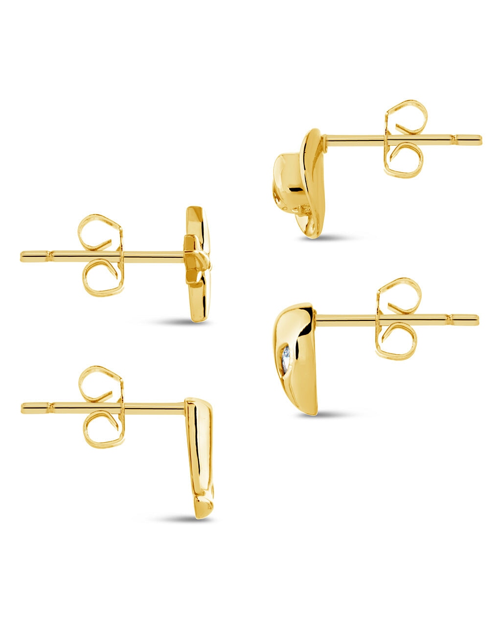 Space Cowgirl CZ Mismatched Stud Earrings - Trendy Cubic Zirconia Earrings for Women | Perfect for Western Fashion, Boho Style & Everyday Wear