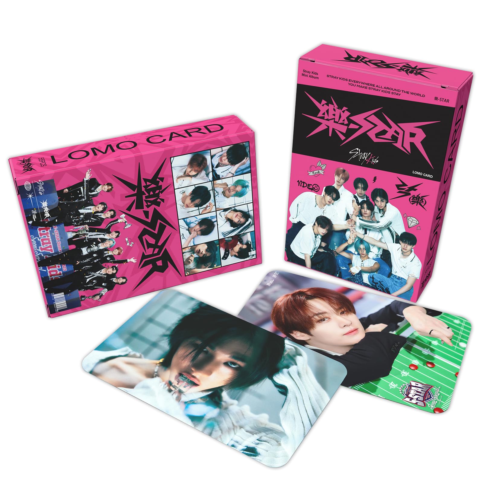 BTS & Stray Kids Official KPOP Album Photocards Set - Limited Edition SKZ Lomo Cards Collection for Fans | Perfect Gift for Kpop Merch Collectors & Birthday Presents