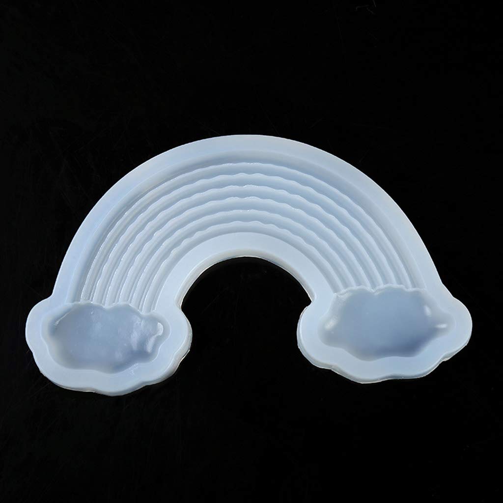 Epoxy Resin Silicone Molds for Jewelry Making - Large Rainbow Cloud Casting Molds DIY Resin Crafts (1pc) - Perfect for Handmade Jewelry, Keychains & Home Decor