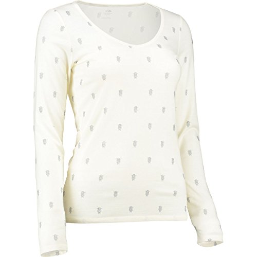 Icebreaker Merino Women's Siren Long Sleeve Sweetheart Thermal Top - Soft Wool Base Layer for Hiking, Skiing & Winter Outdoor Activities