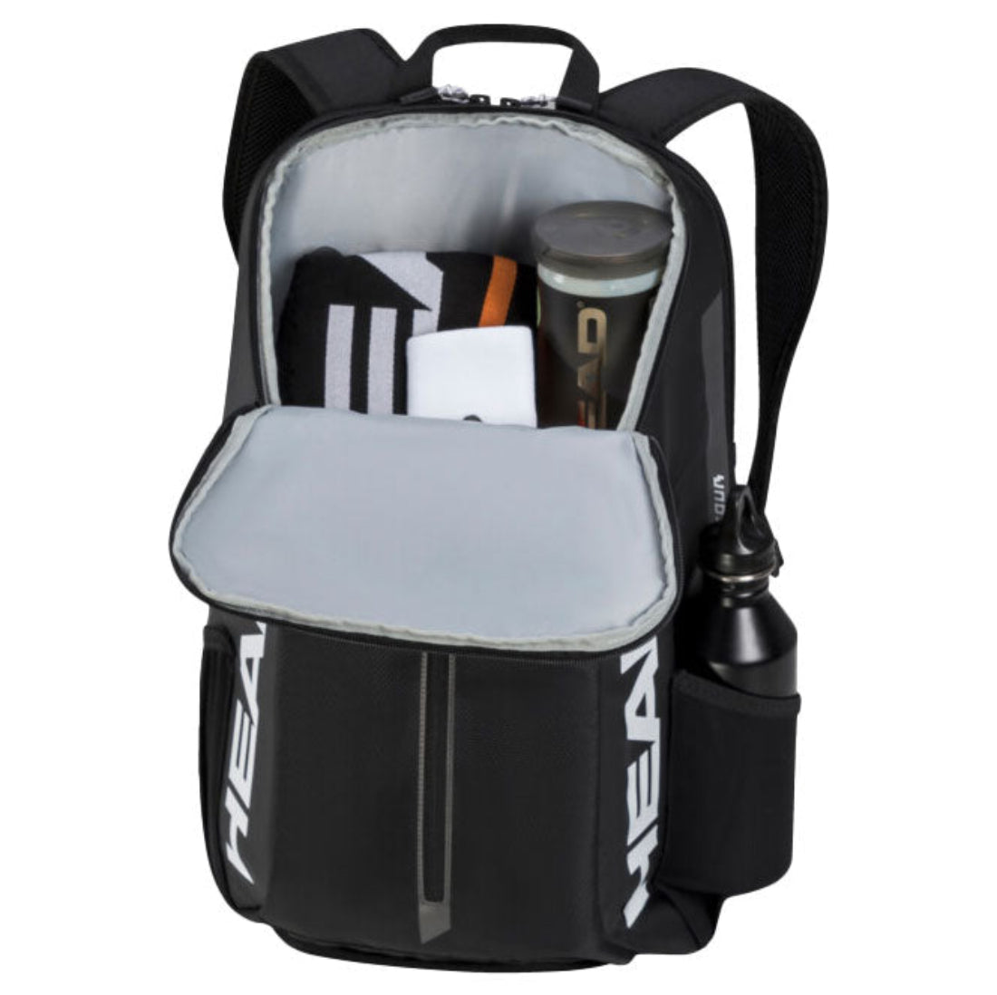Tourna Pro Head Tour Backpack Tennis Racquet Bag - Black | Durable & Lightweight for Tennis Players | Perfect for Training, Matches & Travel