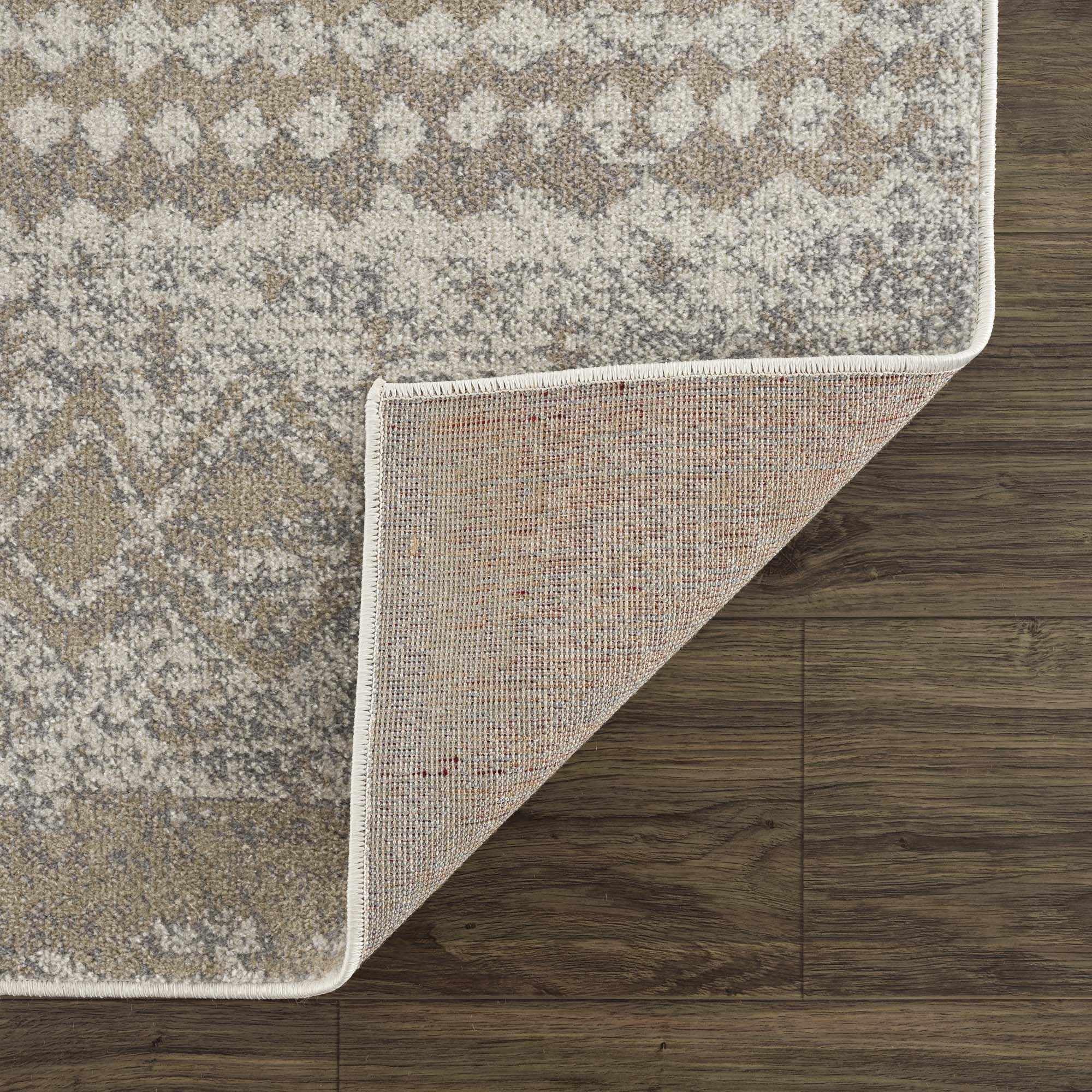 Hauteloom Tupsan Machine Washable Area Rug - Soft & Durable for Living Room, Bedroom - Beige & Gray - 7'10