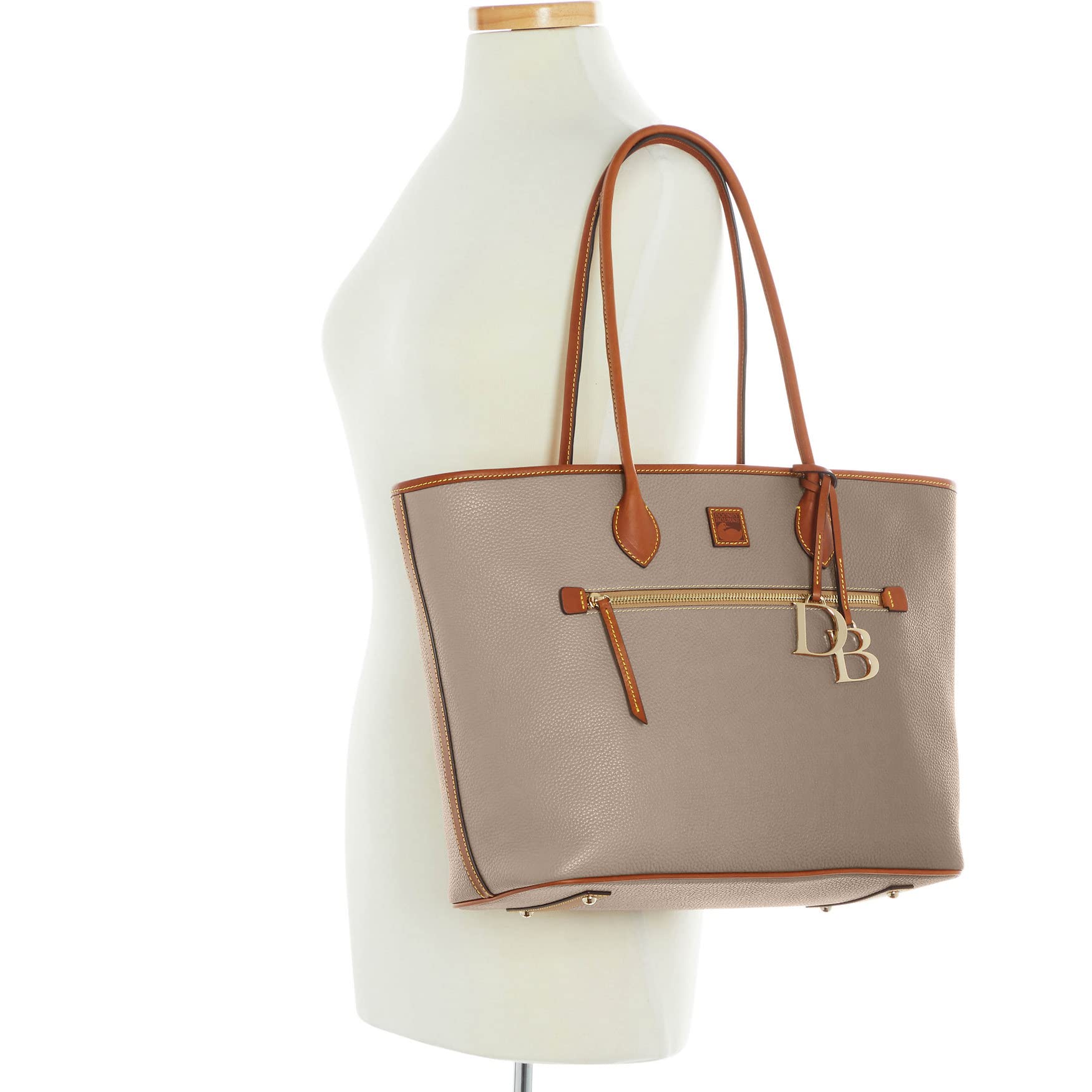 Dooney & Bourke Large Leather Tote Bags for Women - Spacious Zippered Tote with Adjustable Shoulder Straps | Perfect for Work, Travel & Everyday Use