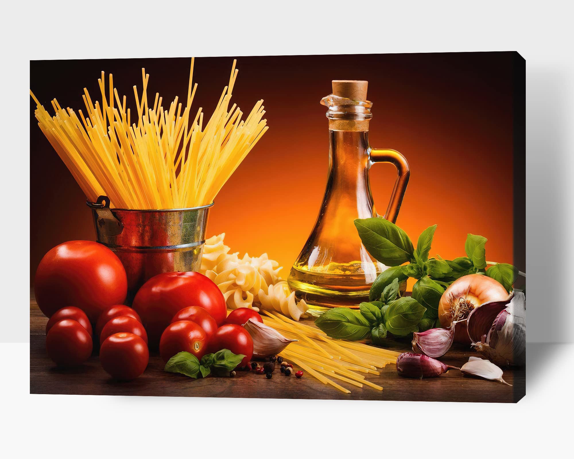 TIMUBA Modern Kitchen Canvas Wall Art - 28x40 Inches Food & Dining Room Decor for Home, Restaurant & Cafe - Perfect for Kitchen Wall Decor, Dining Room Pictures & Wall Decoration