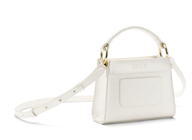 Panthera MIRUM® Vegan Leather Mini Tote Bag - Eco-Friendly White Handbag for Women | Perfect for Work, Travel & Everyday Use