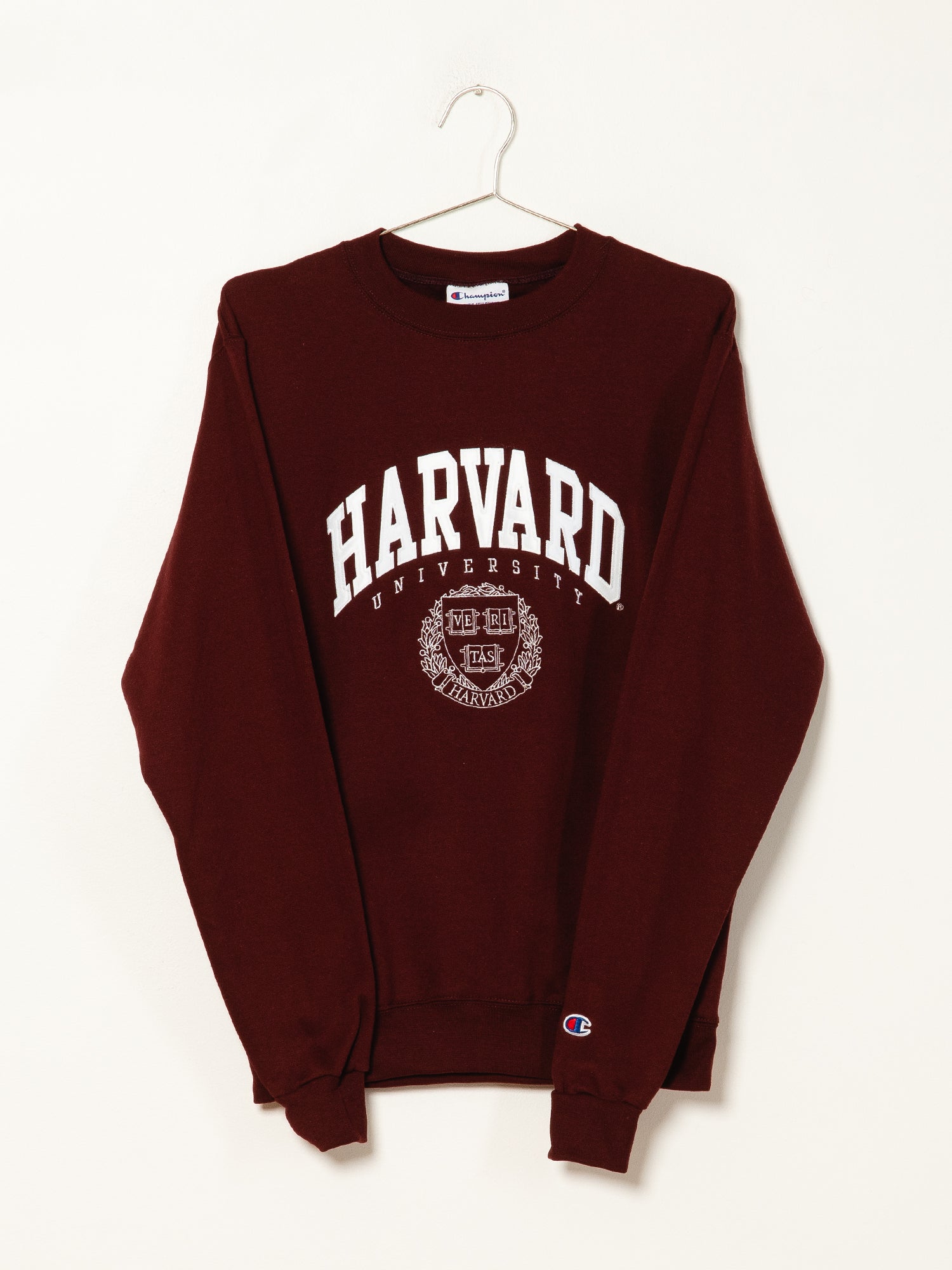 Champion Eco Powerblend Harvard University Crew Sweatshirt - Soft & Sustainable Cotton Blend - Perfect for College, Gym & Casual Wear
