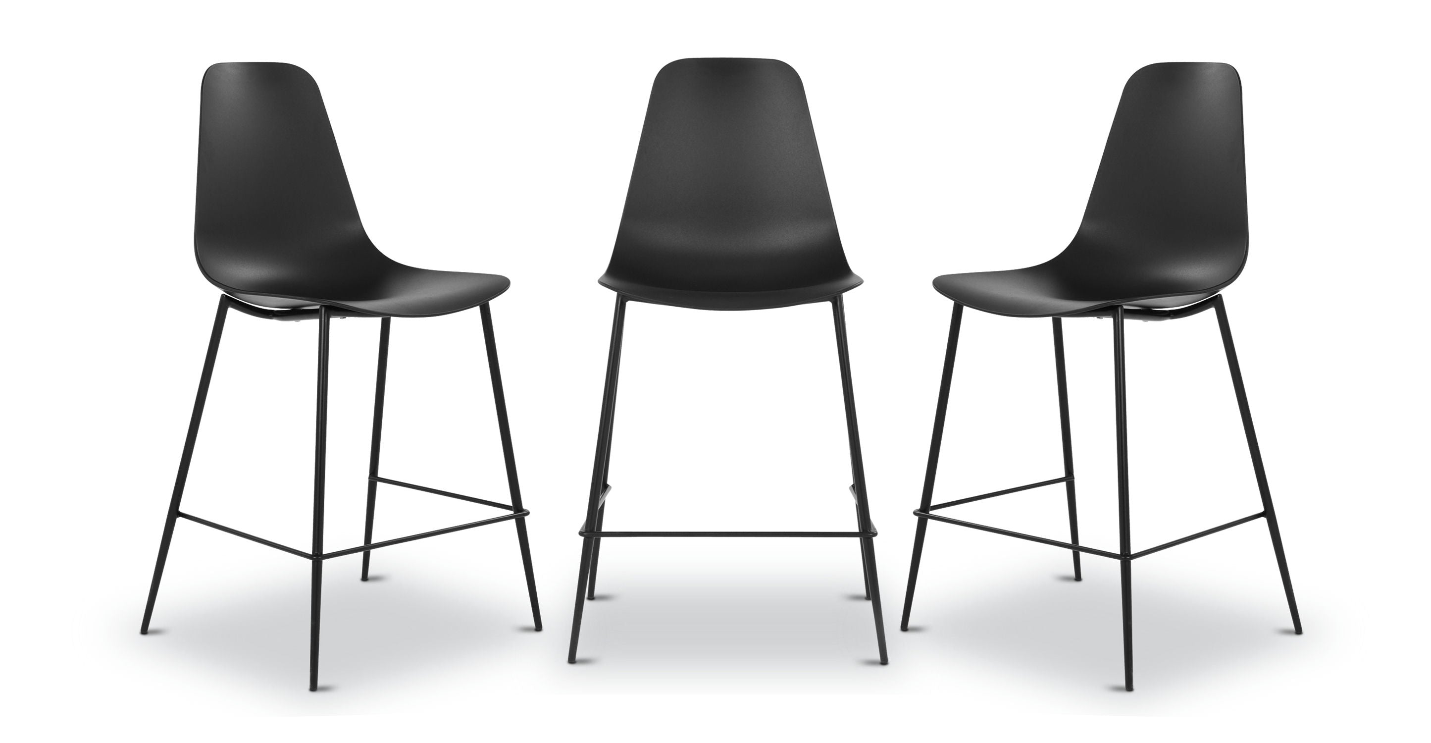 Isla Counter Height Stool - Adjustable Bar Stool with Backrest, Modern Kitchen Island Stool for Dining & Breakfast Nook, Perfect for Home, Cafe & Restaurant Use