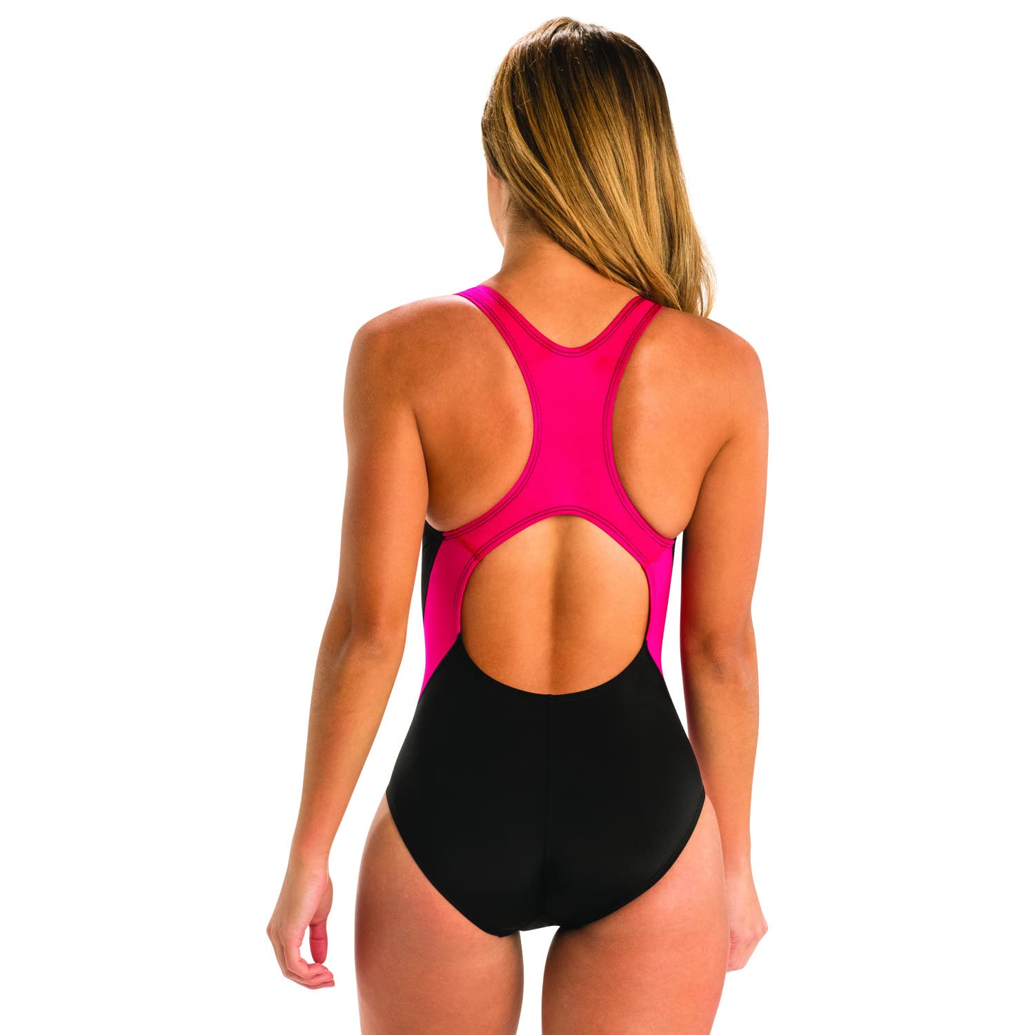 Dolfin Women's Color Block Panel Performance Back Swimsuit - High-Quality Competitive Swimwear for Training & Racing - Perfect for Lap Swimming, Water Aerobics, and Beach Activities