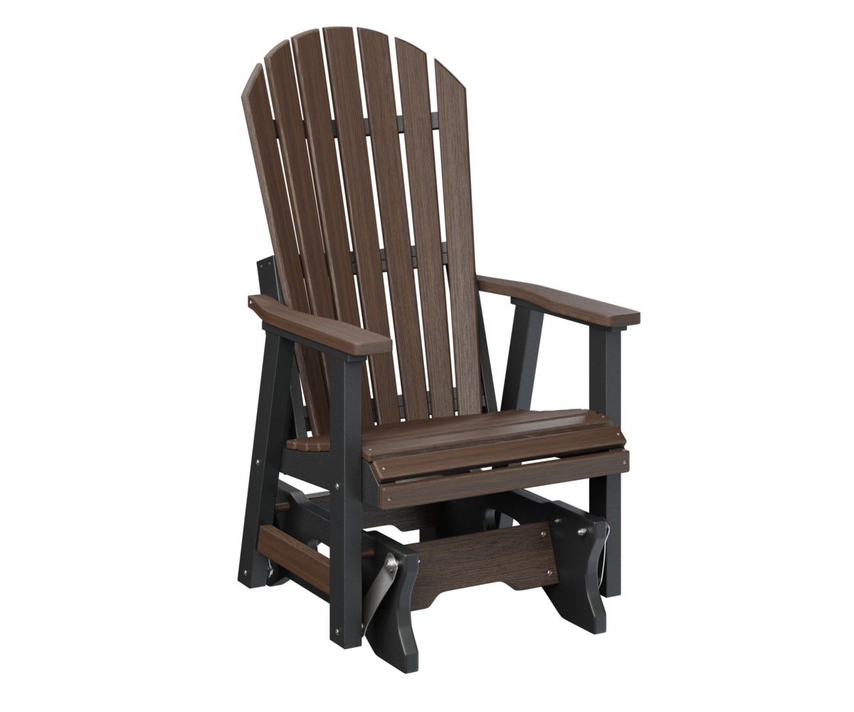 Berlin Gardens Comfo Back Single Glider - Outdoor Patio Rocking Chair with Ergonomic Support for Porch, Garden, or Deck Relaxation | Perfect for Reading, Lounging, and Enjoying Nature