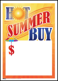 100-Pack Summer Sale Tags - Bulk Discount Price Labels for Retail Stores & Boutiques | Perfect for Seasonal Promotions, Clearance Sales & Holiday Discounts