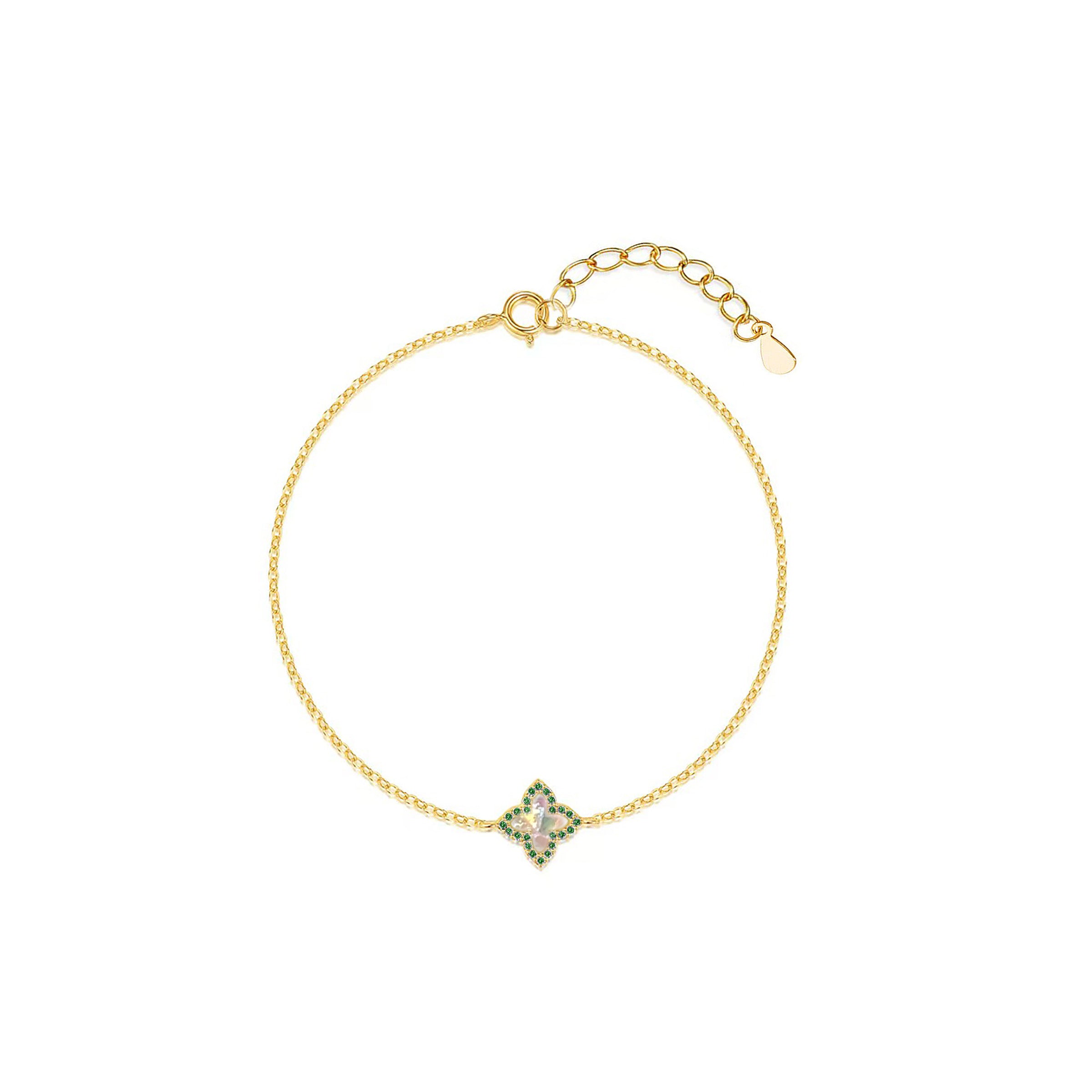 Lucky Blossom Memorial Ashes Bracelet - Elegant Keepsake Jewelry for Cremation Ashes - Perfect for Remembrance, Sympathy Gifts & Memorial Services