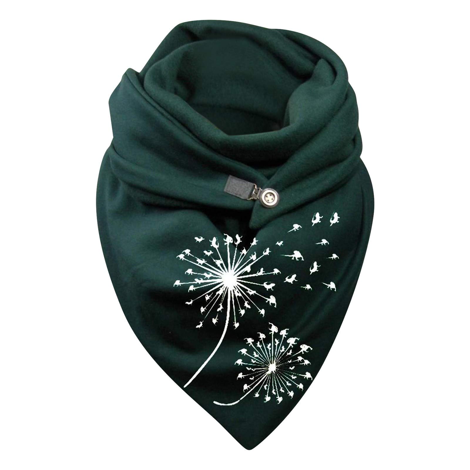 Women's Winter Scarf - Soft Printed Wrap with Button, Warm Fashion Shawl for Casual Outfits & Cold Weather Protection | Perfect for Office, Travel & Outdoor Activities