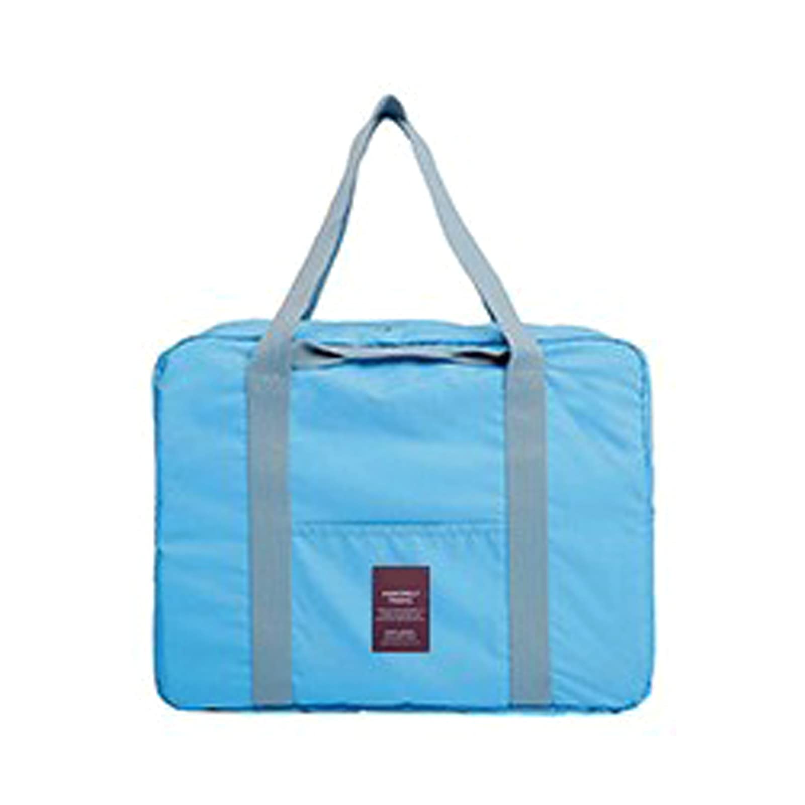 HEVIRGO Foldable Travel Duffel Bag - Lightweight Washable Polyester Carry-On Duffel for Women, Gym, Sports, Overnight Trips & Weekend Getaways - Blue