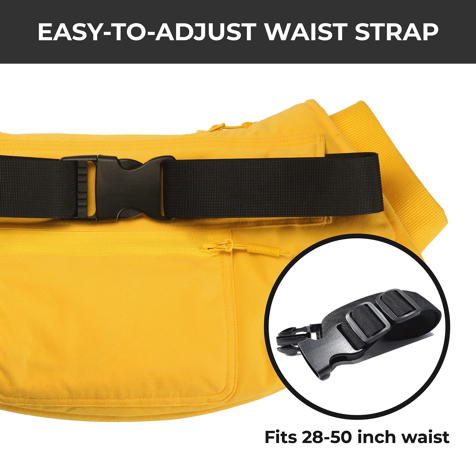 ORORO Rechargeable Electric Hand Warmer Muff - 14 Hours Continuous Heating, Portable Battery-Powered Hand Warmer Pouch (Yellow) - Perfect for Winter Outdoor Activities, Camping, Skiing & Cold Weather Commutes