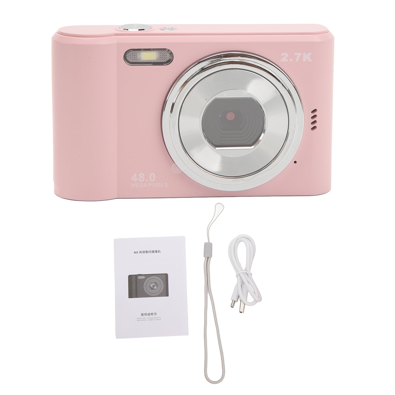 44MP 2.7K Digital Camera with 8x Zoom - Compact Smart Point and Shoot Camera for Vlogging, Travel Photography & Family Moments | Perfect for YouTube Creators, Vacation Shots & Everyday Memories