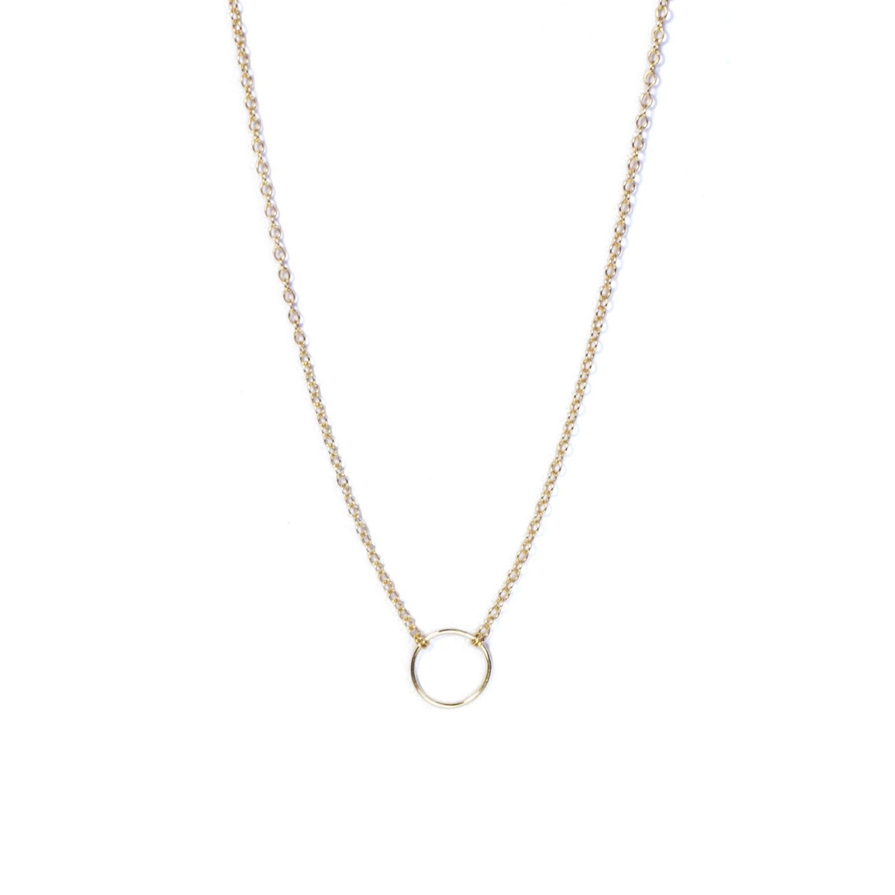 Elegant Circle Necklace for Women - Minimalist Gold & Silver Pendant Jewelry - Perfect for Everyday Wear, Gifts & Special Occasions