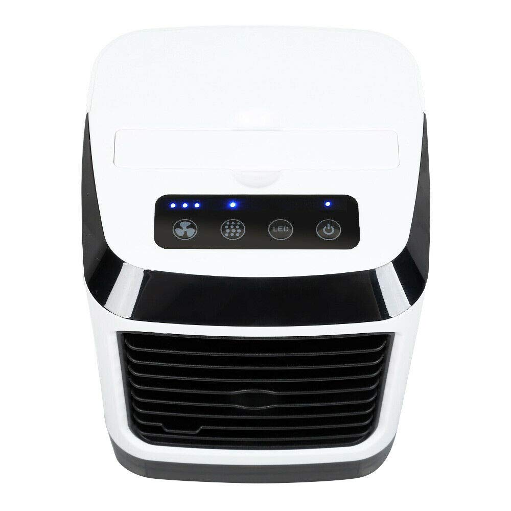 TOPCHANCES USB Portable Air Conditioner - Mini Cooling Fan with Water Humidifier, Personal Desktop Cooler for Home, Office, Bedroom & Travel Use