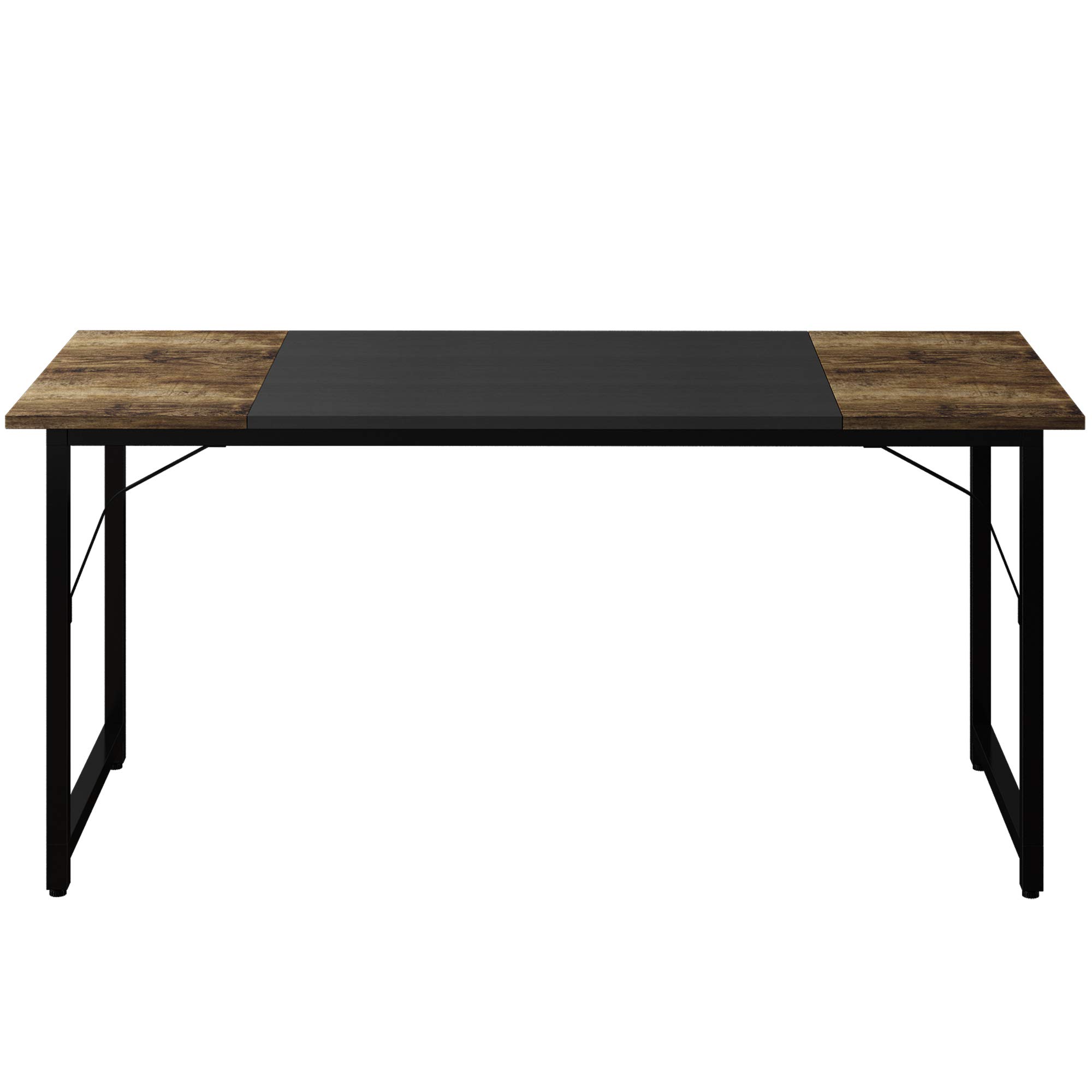 KAAYEE Black Metal Frame Office Desk for Home & Work