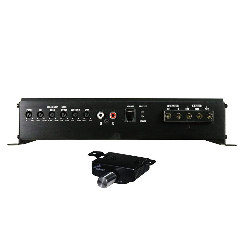 Audiopipe APMCRO-1800 800W Max Class D Monoblock Car Amplifier - Powerful Bass Boost for Subwoofers | Perfect for Car Audio Systems & Truck Stereo Upgrades