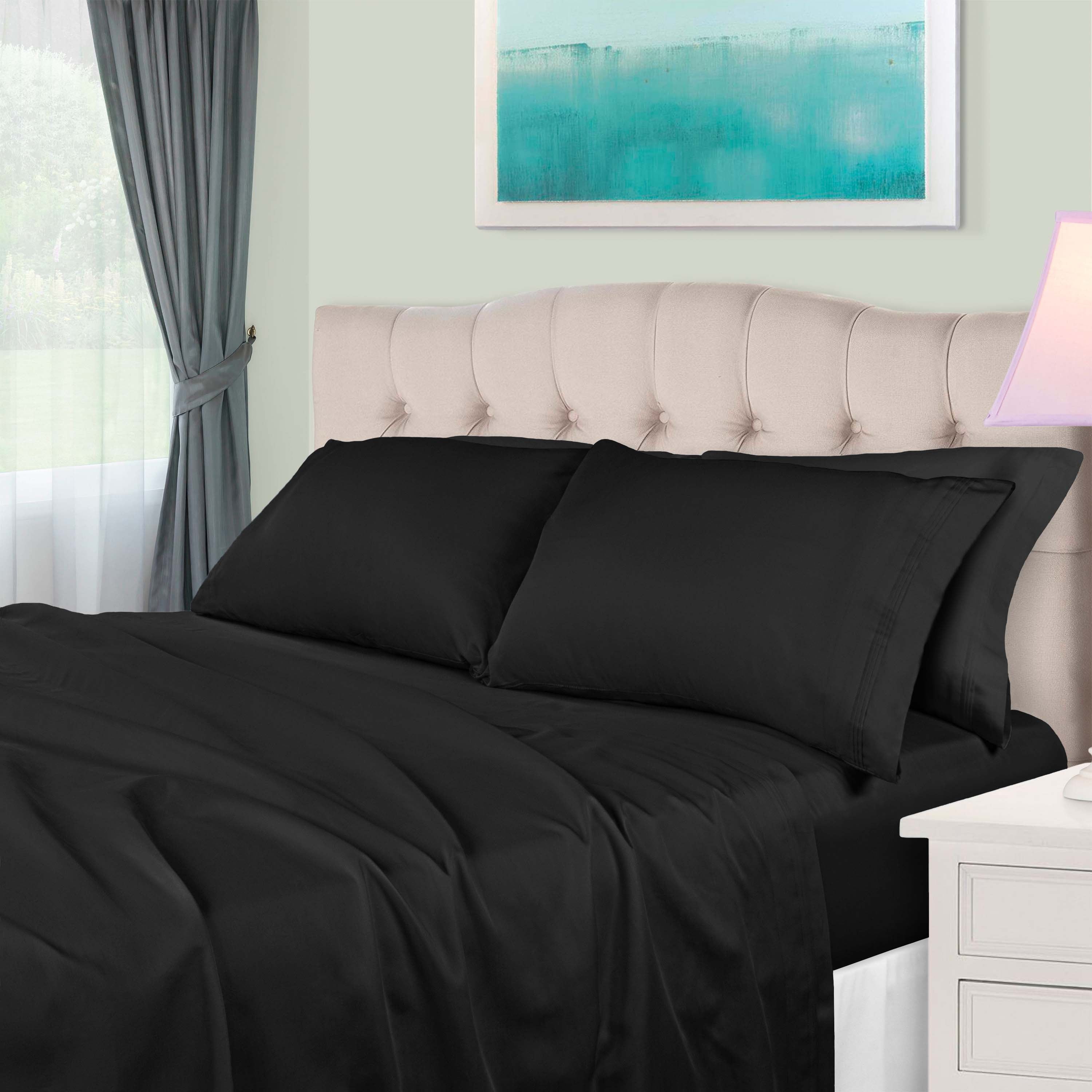 Premium 650 Thread Count Egyptian Cotton Sheet Set - Eco-Friendly, Breathable & Hypoallergenic - Perfect for Luxury Bedding & Hot Sleepers