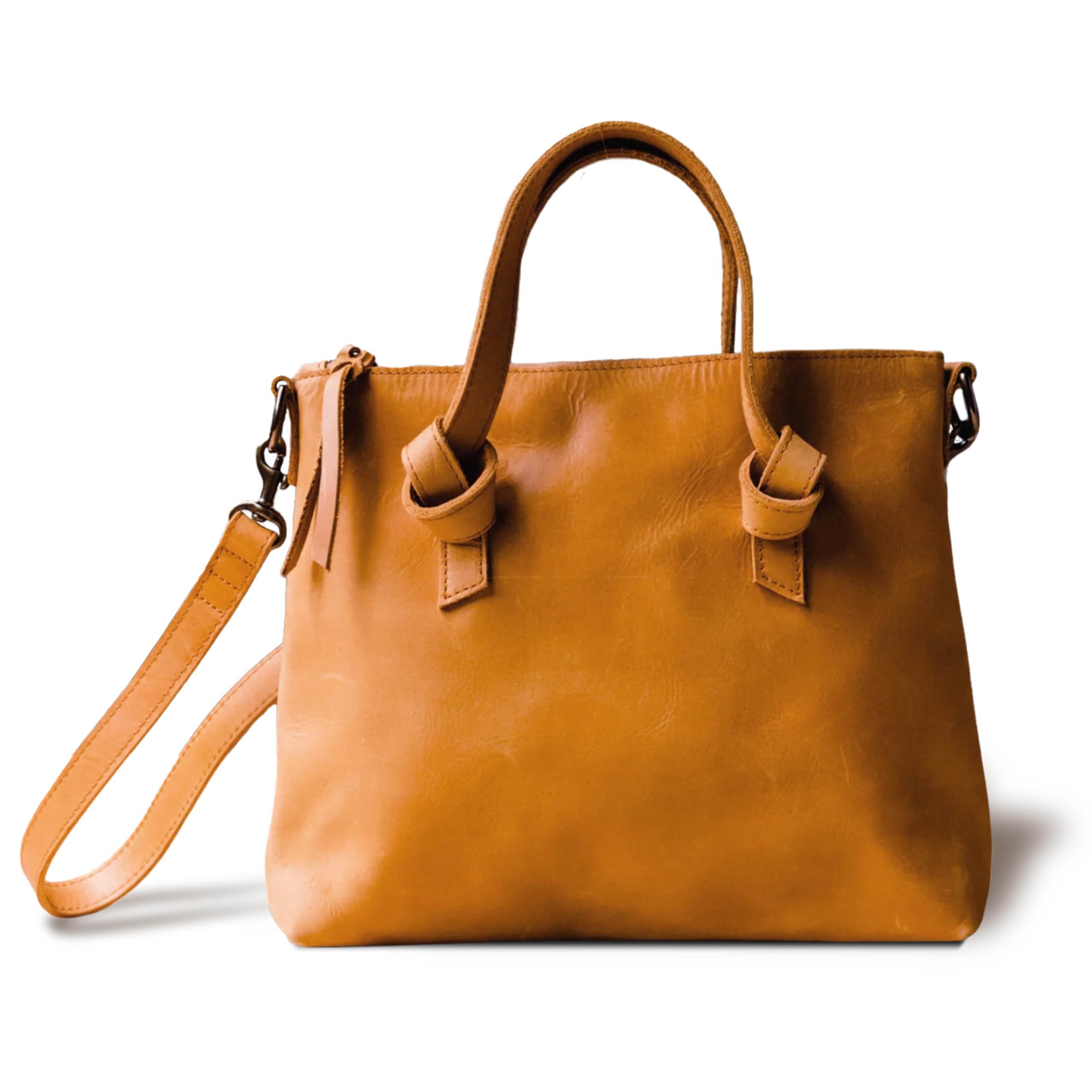 Premium Genuine Leather Tote Bag for Women - Handcrafted Designer Shoulder Bag with Adjustable Drop Straps | Stylish Work Bag, Travel Companion & Everyday Purse for Professional Women