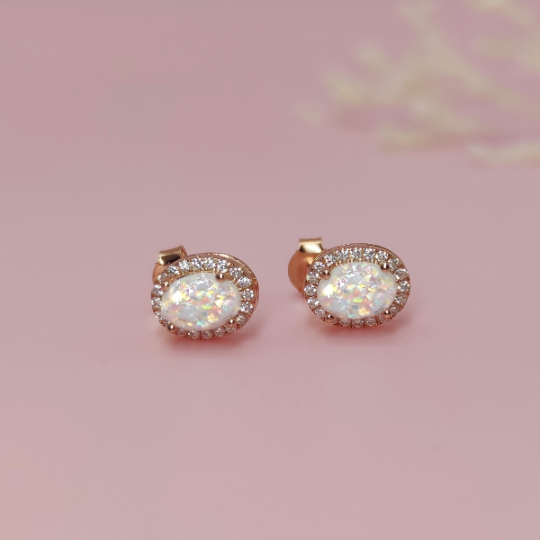 Ashes Gems Stud Earrings - Handcrafted Memorial Jewelry for Loved Ones | Perfect for Remembrance, Sympathy Gifts & Everyday Wear