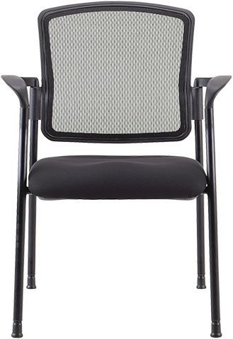 Eurotech Dakota 2 Mesh Office Chair Without Arms - Black Ergonomic Computer Chair (Model 7014) for Home Office, Gaming & Workspace Comfort
