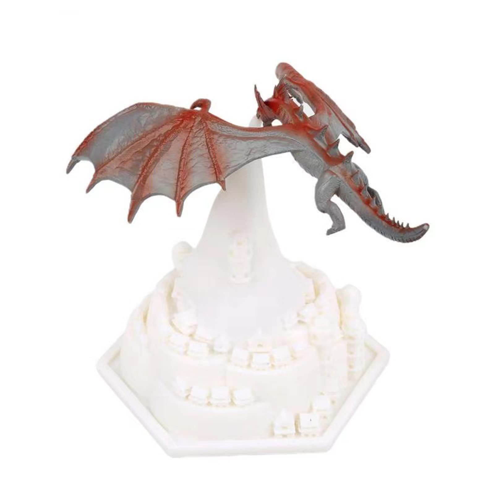 Volcano Dragon Night Light with USB Cable - Mysterious PLA Creative Desk Lamp for Bedroom Decoration, Safe & Harmless Gift for Kids & Adults | Perfect for Nighttime Reading, Gaming & Relaxation