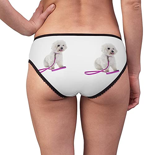 Bichon Frise Cotton Underwear for Women - Comfortable Briefs & Funny Panties - Perfect for Dog Lovers, Gifts, and Casual Wear