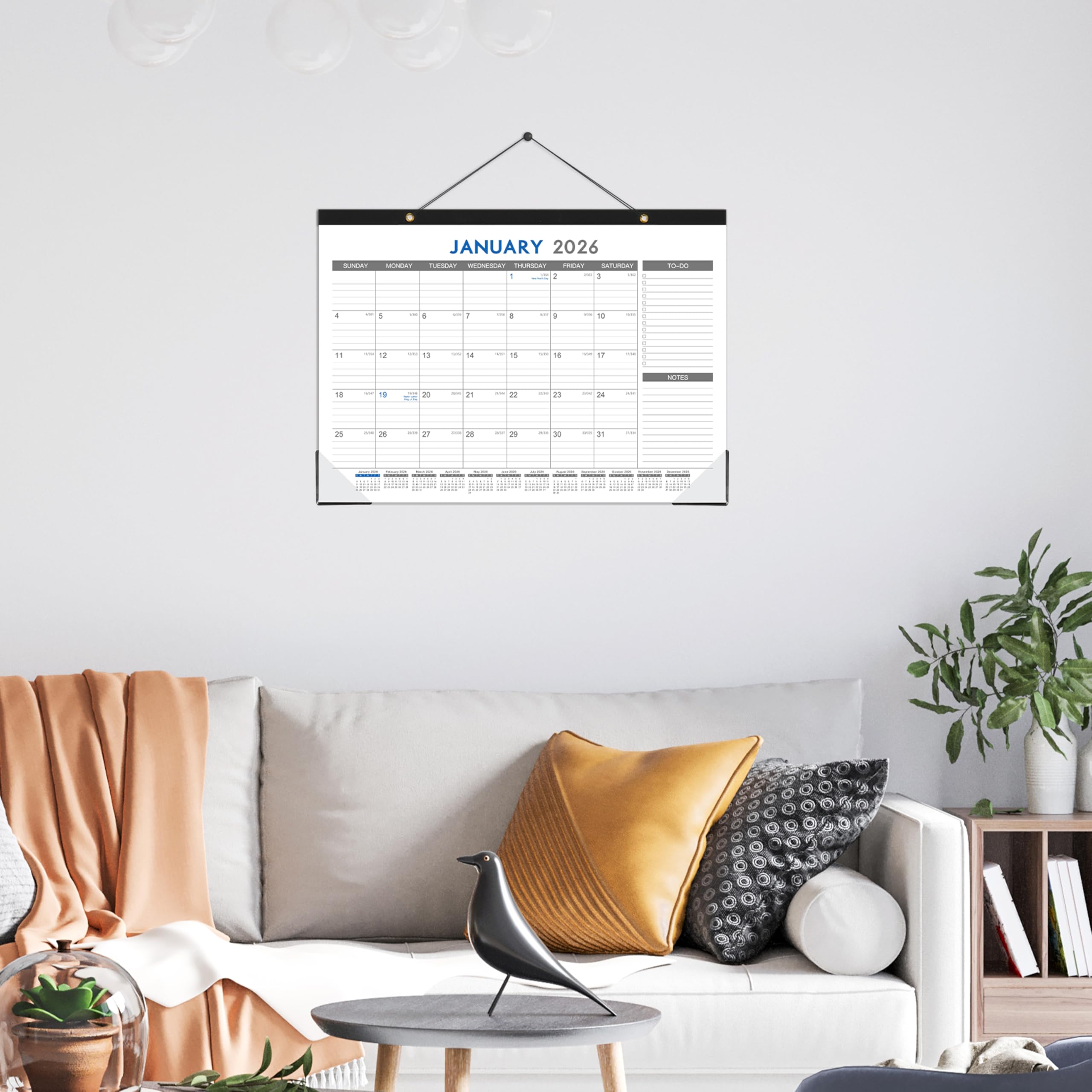 2025-2026 18-Month Desk Calendar | July 2025 - December 2026 | 12