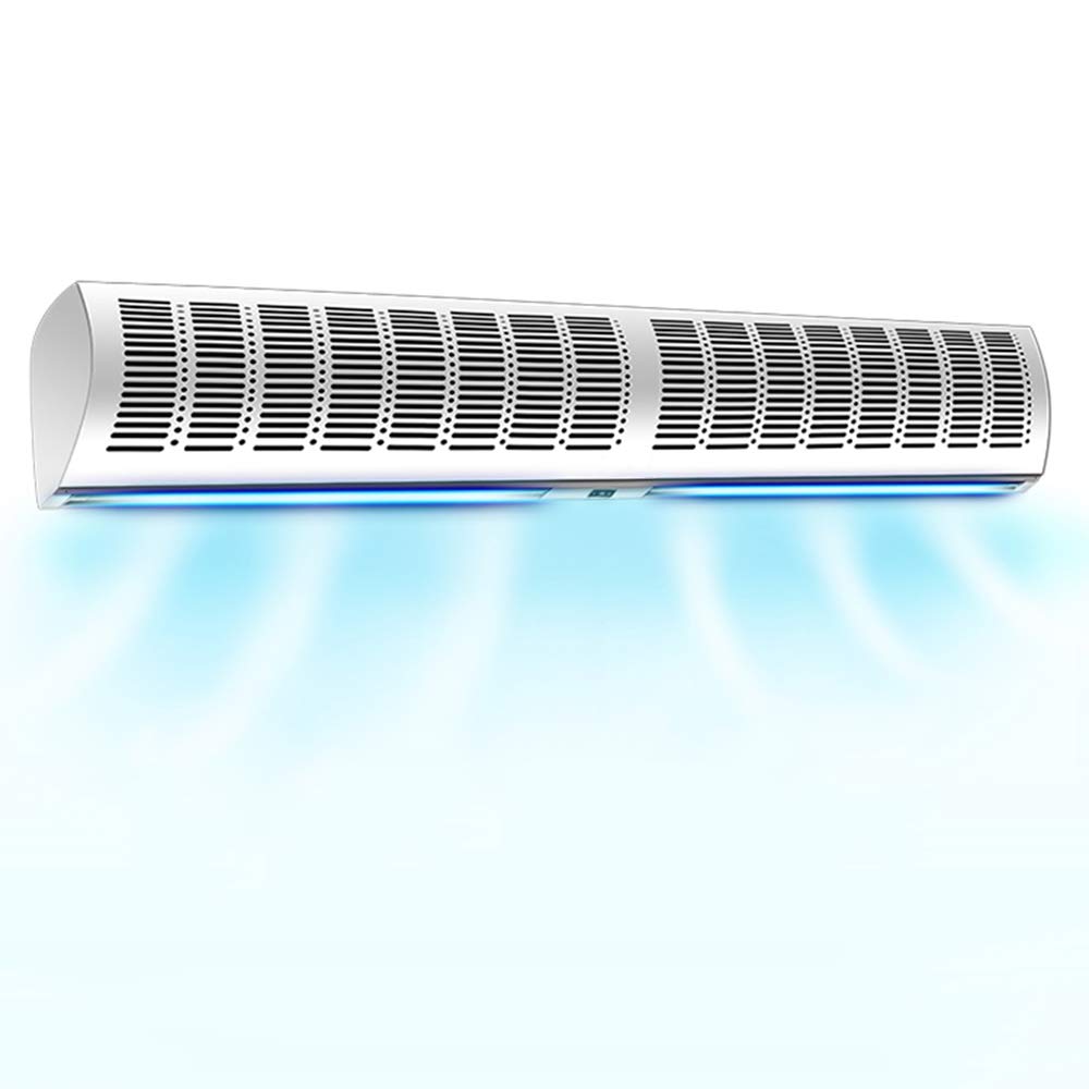 Commercial Grade High Air Volume Low Noise Two-Speed Adjustable Air Curtain with Remote Control & Adjustable Wind Direction - Energy Efficient Solution for Store Entrances, Warehouses & Restaurants