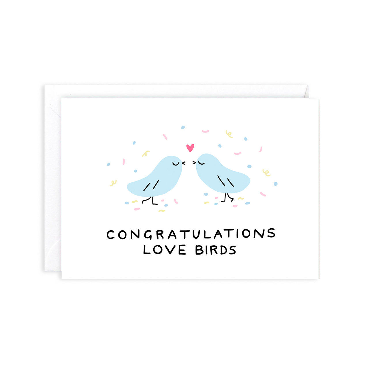 Romantic Love Birds Greeting Card for Couples - Perfect for Anniversaries, Weddings & Valentine's Day