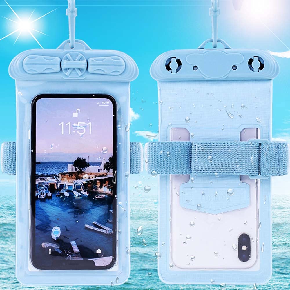 Waterproof Pouch Case for Coolpad Belleza - Blue for Swimming & Outdoor