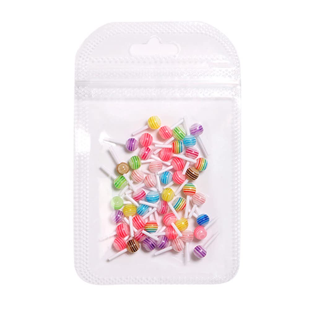 3D Cute Nail Art Charms - Resin Bow Candy Nail Decorations for Women & Girls | DIY Nail Art Supplies & Crafting Accessories | Perfect for Manicures, Nail Salons, and Party Nail Designs