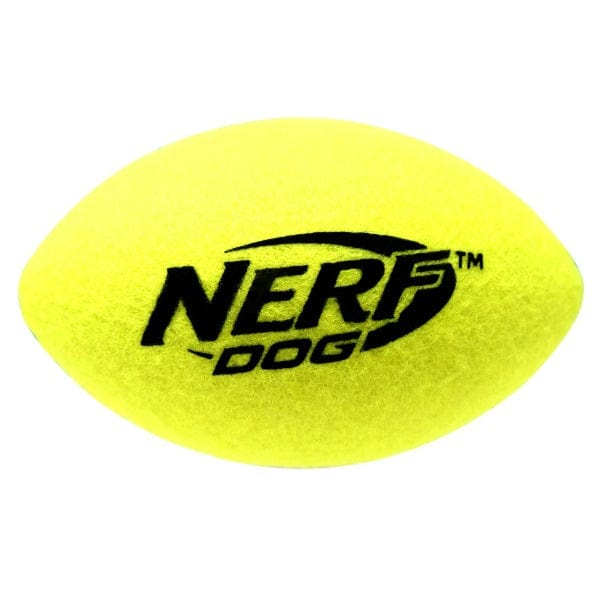 Nerf Dog Max Court Squeaker Football Toy for Dogs - Durable Chew Toy with Loud Squeaker for Interactive Play, Fetch & Training - Perfect for Outdoor & Indoor Fun